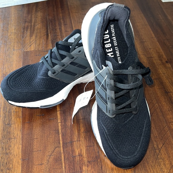 Adidas Ultraboost 21 Running Course a Pied FU0378 Black / White US 8 - Picture 3 of 10